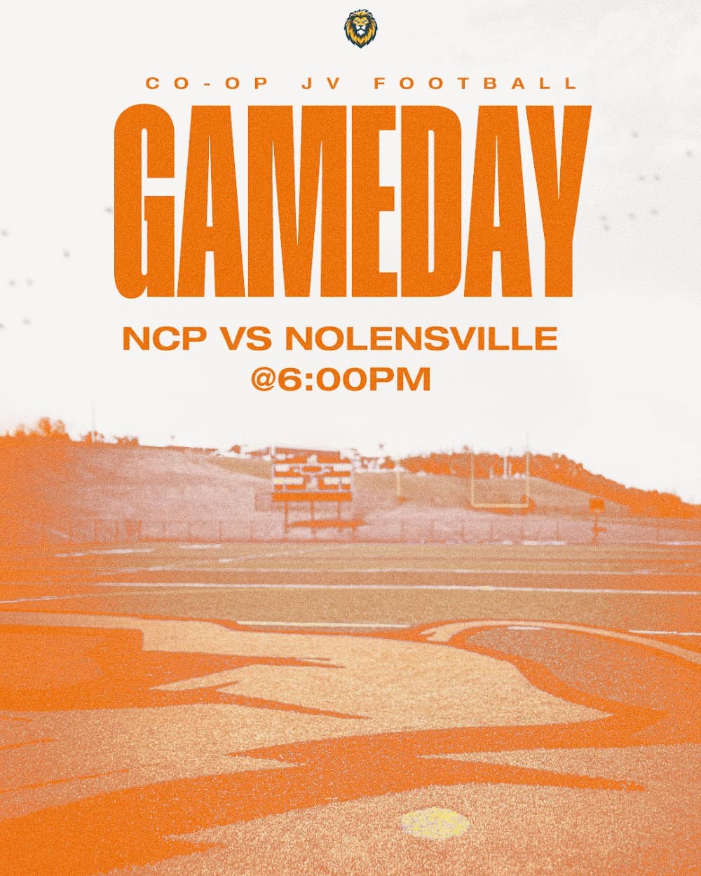 Co-op football game day template