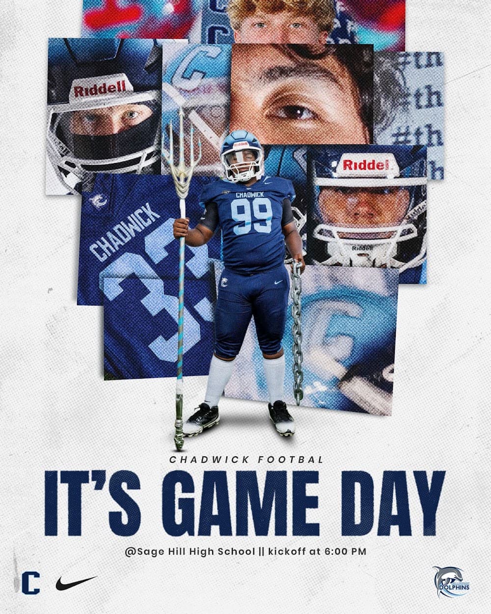 Chadwick football game day graphic