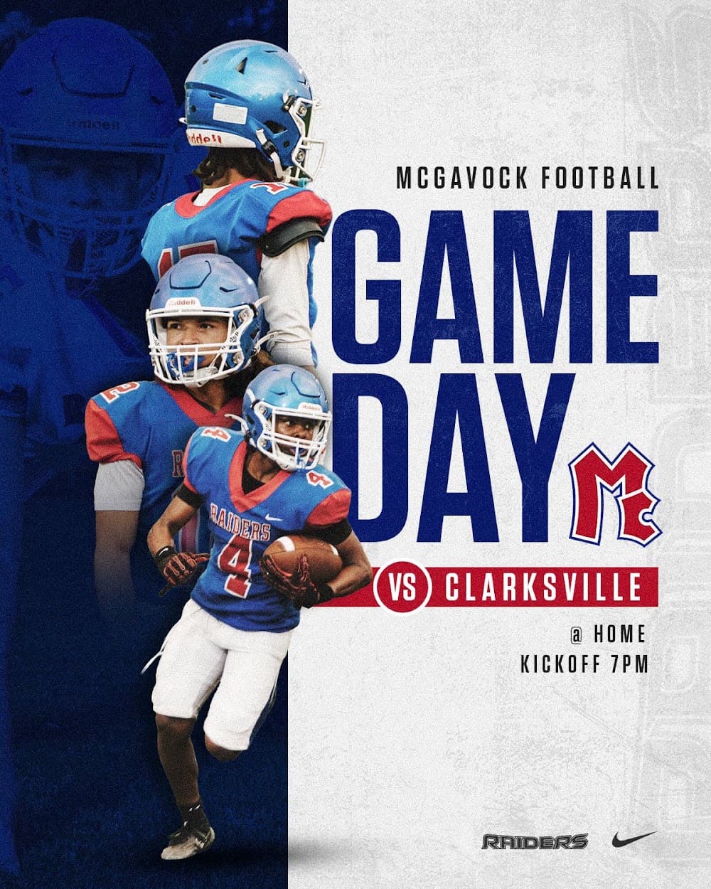McGavock football game day graphic